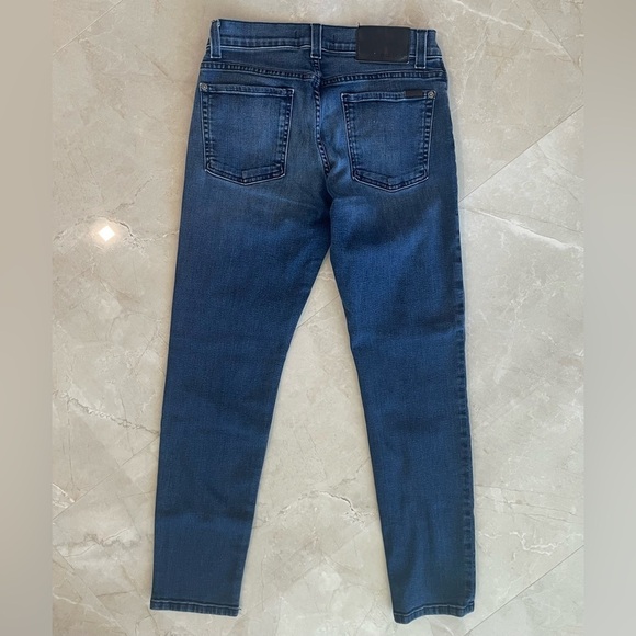 Fidelity Jeans Size 32 Blue Medium Wash Stretch Denim Indie Skinny Super Soft - Picture 2 of 9